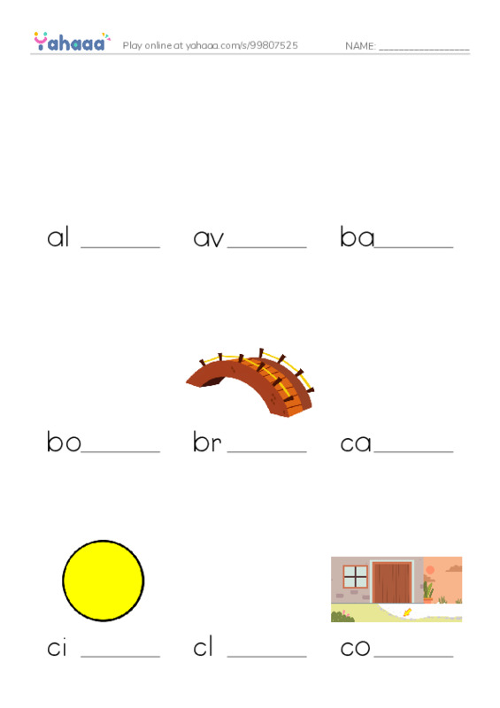 Common Nouns in English: driving 1 PDF worksheet to fill in words gaps