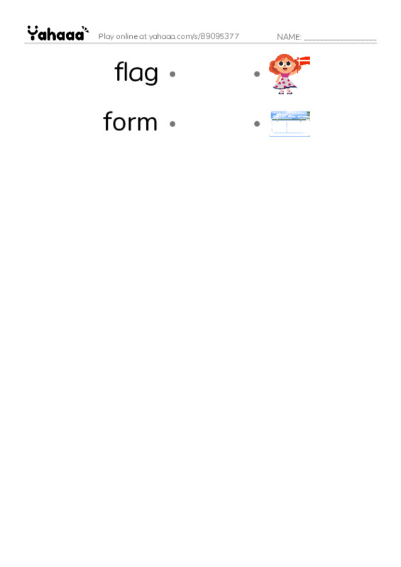 Common Nouns in English: linear algebra 1 PDF link match words worksheet