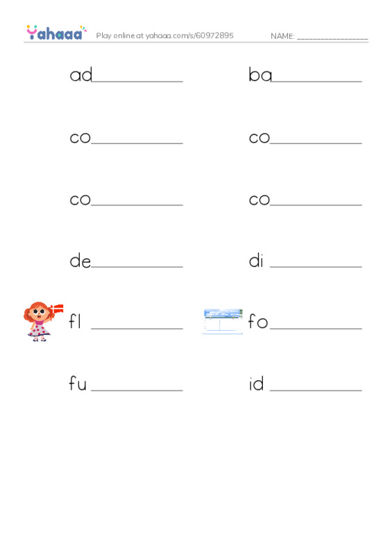 Common Nouns in English: linear algebra 1 PDF worksheet writing row