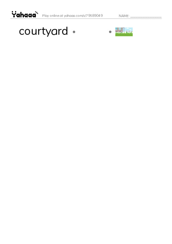 Common Nouns in English: architecture 2 PDF link match words worksheet