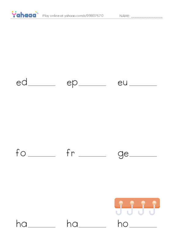 Common Nouns in English: writing 3 PDF worksheet to fill in words gaps