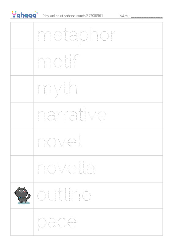Common Nouns in English: writing 4 PDF one column image words