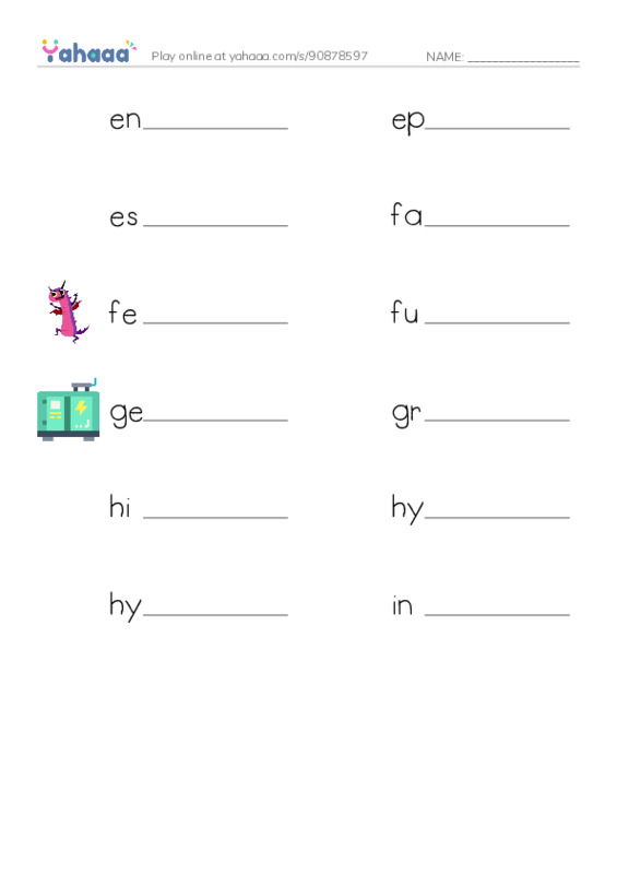Common Nouns in English: machine learning 3 PDF worksheet writing row