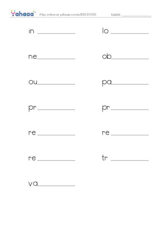 Common Nouns in English: machine learning 4 PDF worksheet writing row