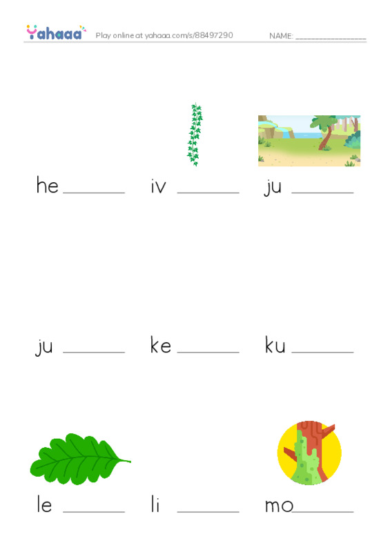 Common Nouns in English: plants 3 PDF worksheet to fill in words gaps