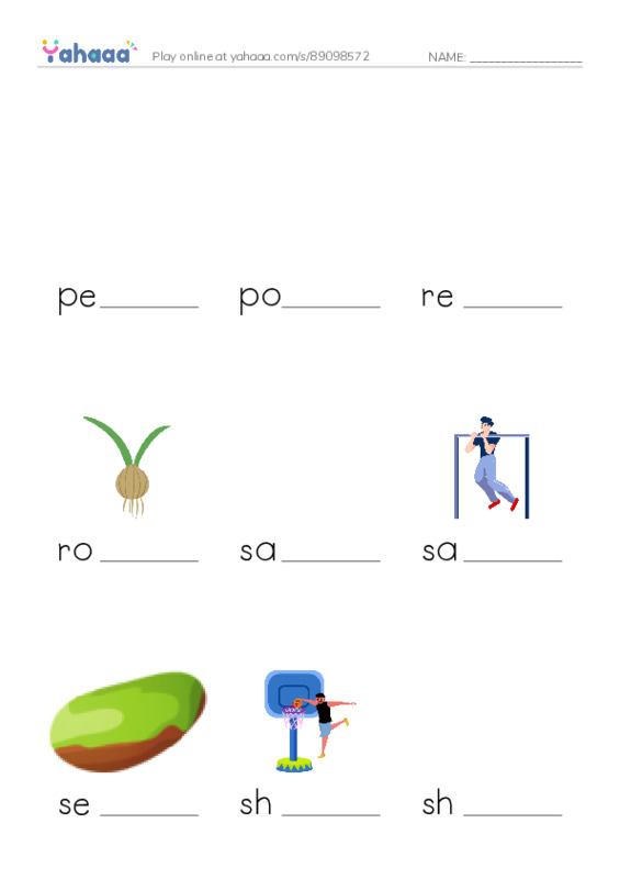 Common Nouns in English: plants 4 PDF worksheet to fill in words gaps