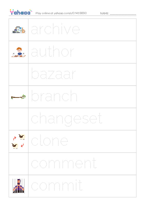 Common Nouns in English: vcs 1 PDF one column image words