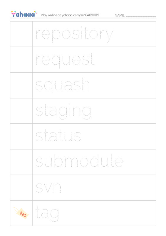 Common Nouns in English: vcs 3 PDF one column image words