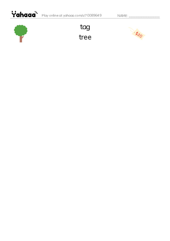 Common Nouns in English: vcs 3 PDF three columns match words