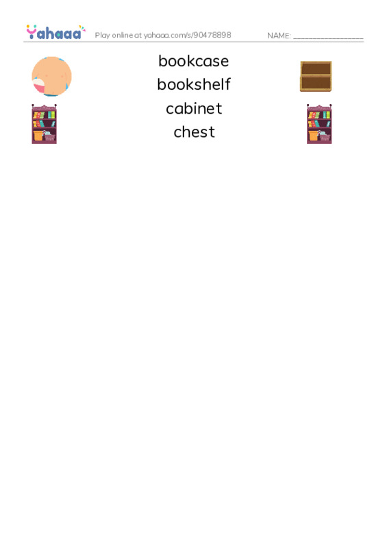 Common Nouns in English: storage 1 PDF three columns match words