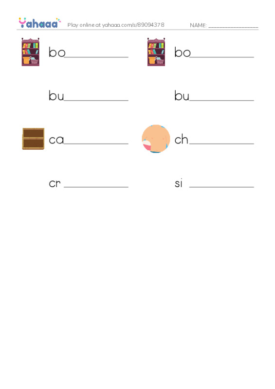 Common Nouns in English: storage 1 PDF worksheet writing row