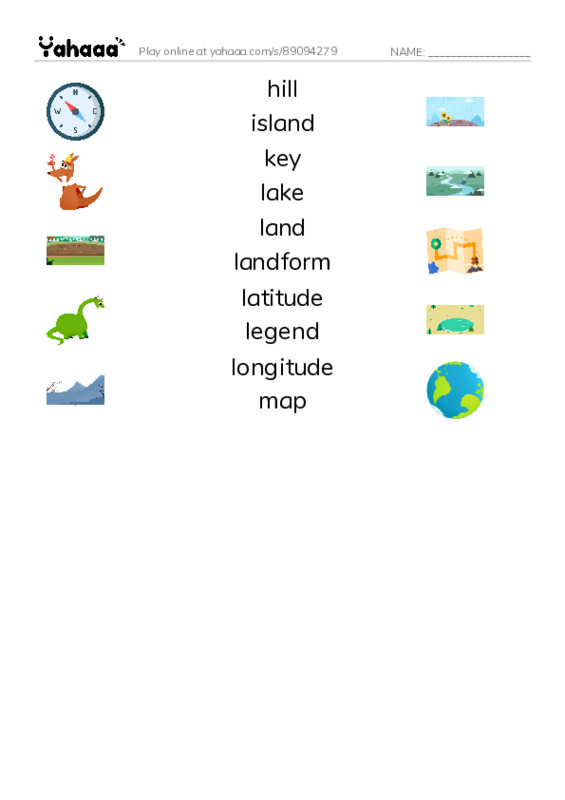 Common Nouns in English: Topology PDF three columns match words