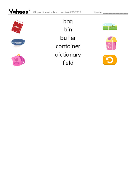 Common Nouns in English: data structures 1 PDF three columns match words