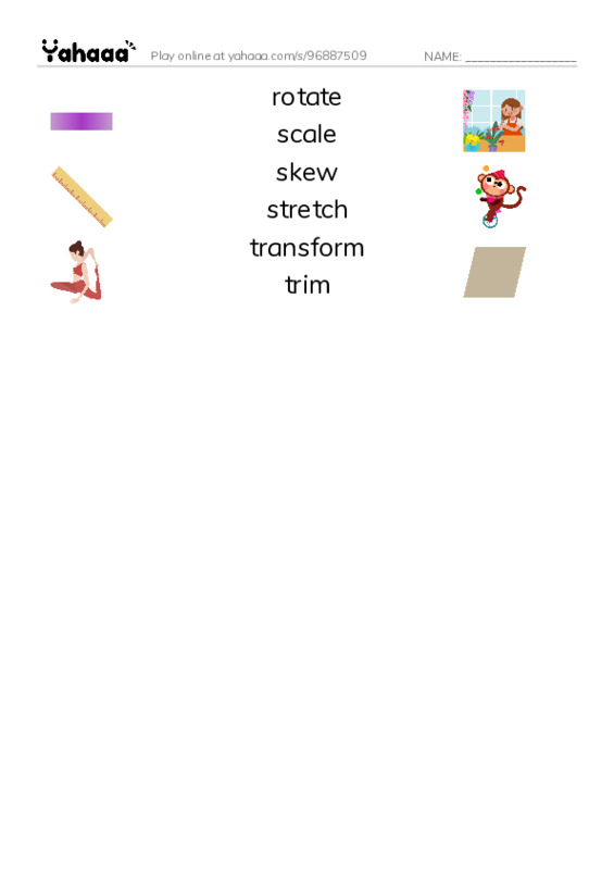 Common Verbs in English: graphics 2 PDF three columns match words