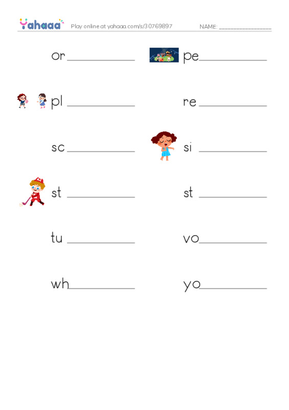 Common Verbs in English: music 2 PDF worksheet writing row