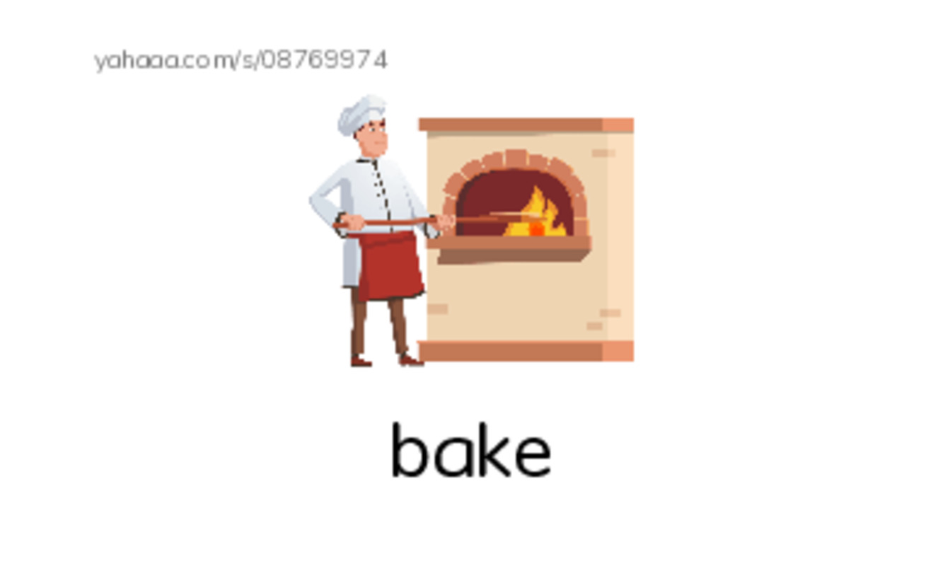 Common Verbs in English: cooking 1 PDF index cards with images