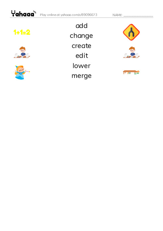 Common Verbs in English: manipulation 1 PDF three columns match words