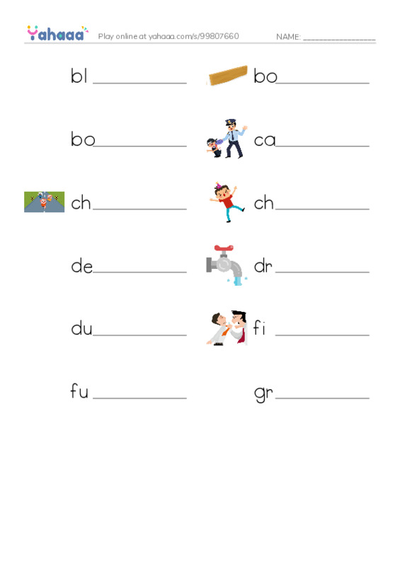 Common Verbs in English: sports 1 PDF worksheet writing row