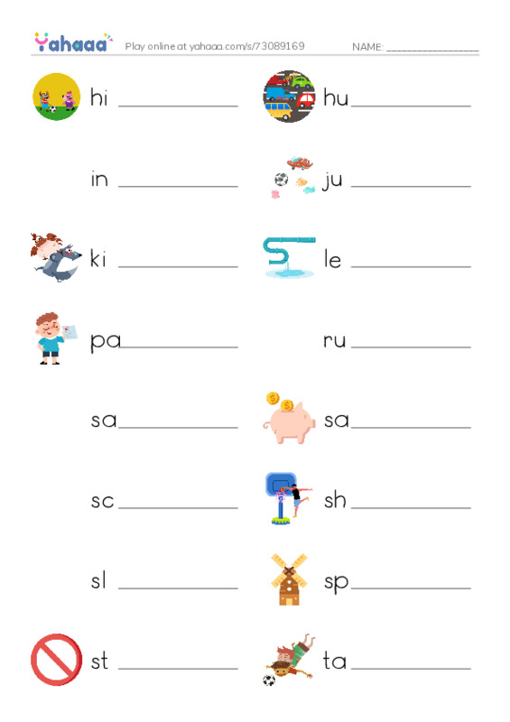 Common Verbs in English: sports 2 PDF worksheet writing row