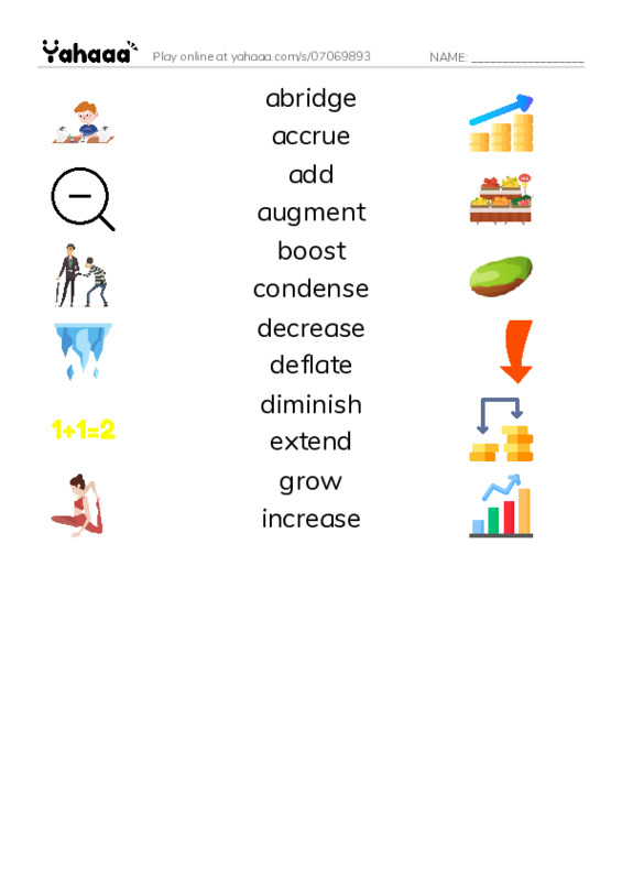 Common Verbs in English: quantity 1 PDF three columns match words