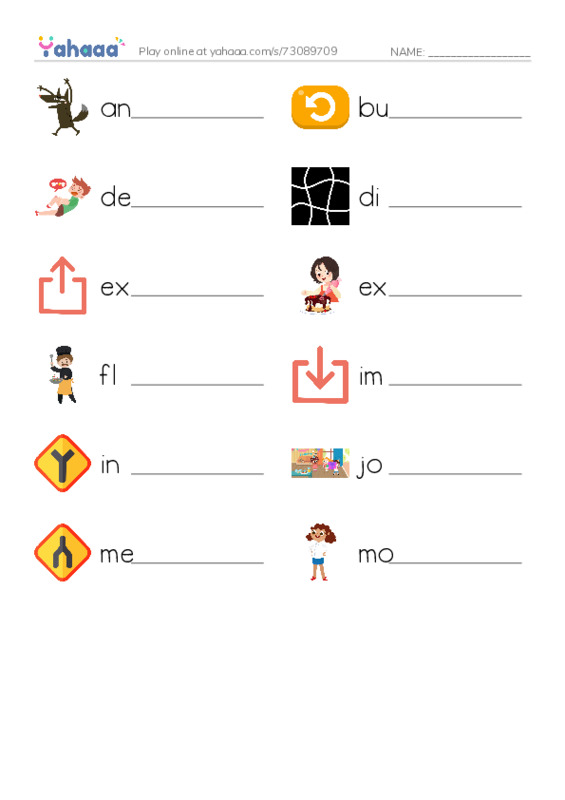 Common Verbs in English: 3d graphics 1 PDF worksheet writing row