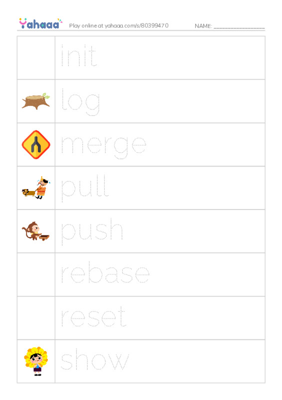 Common Verbs in English: vcs 2 PDF one column image words