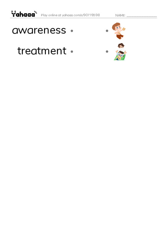 COVID-19 Vocabulary PDF link match words worksheet