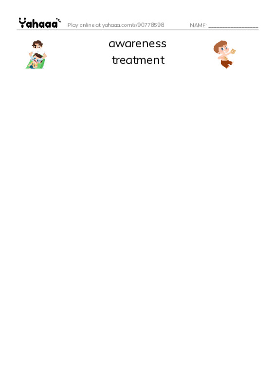 COVID-19 Vocabulary PDF three columns match words