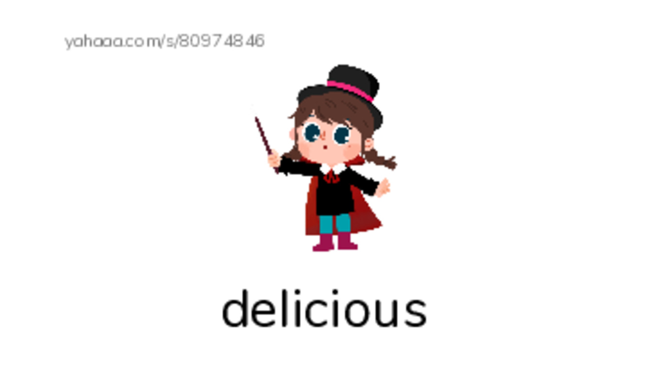 How to say Delicious PDF index cards with images