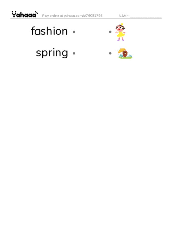 5A CET Unit1 Meeting Challenges Week 2 PDF link match words worksheet