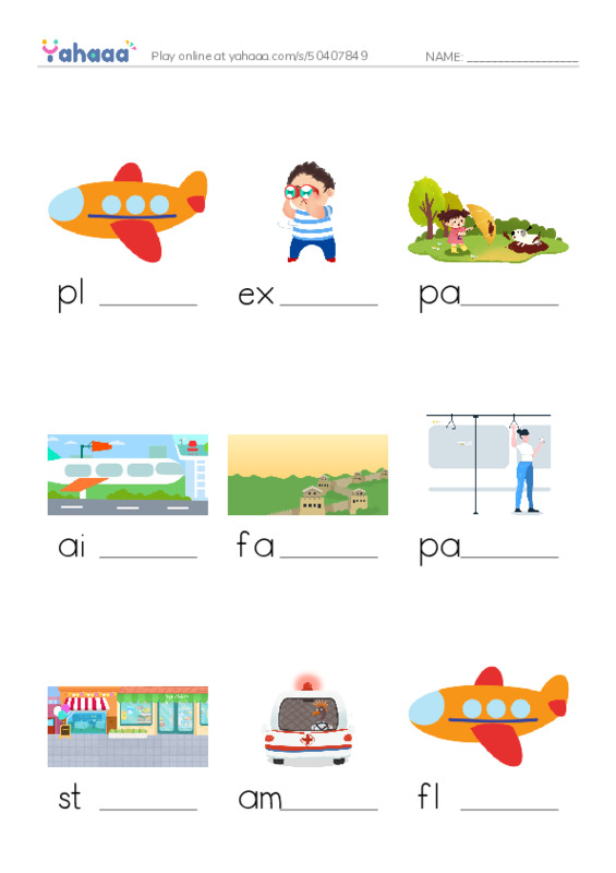 KET Vocabulary: Travel and Transport PDF worksheet to fill in words gaps