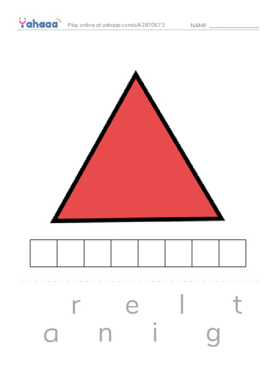 RAZ Vocabulary A: Shapes in Nature PDF word puzzles worksheet