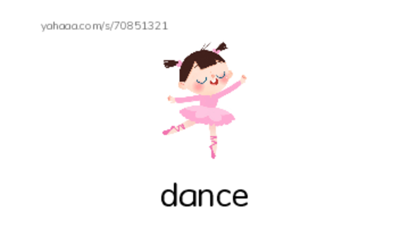 RAZ Vocabulary A: You Can Dance PDF index cards with images