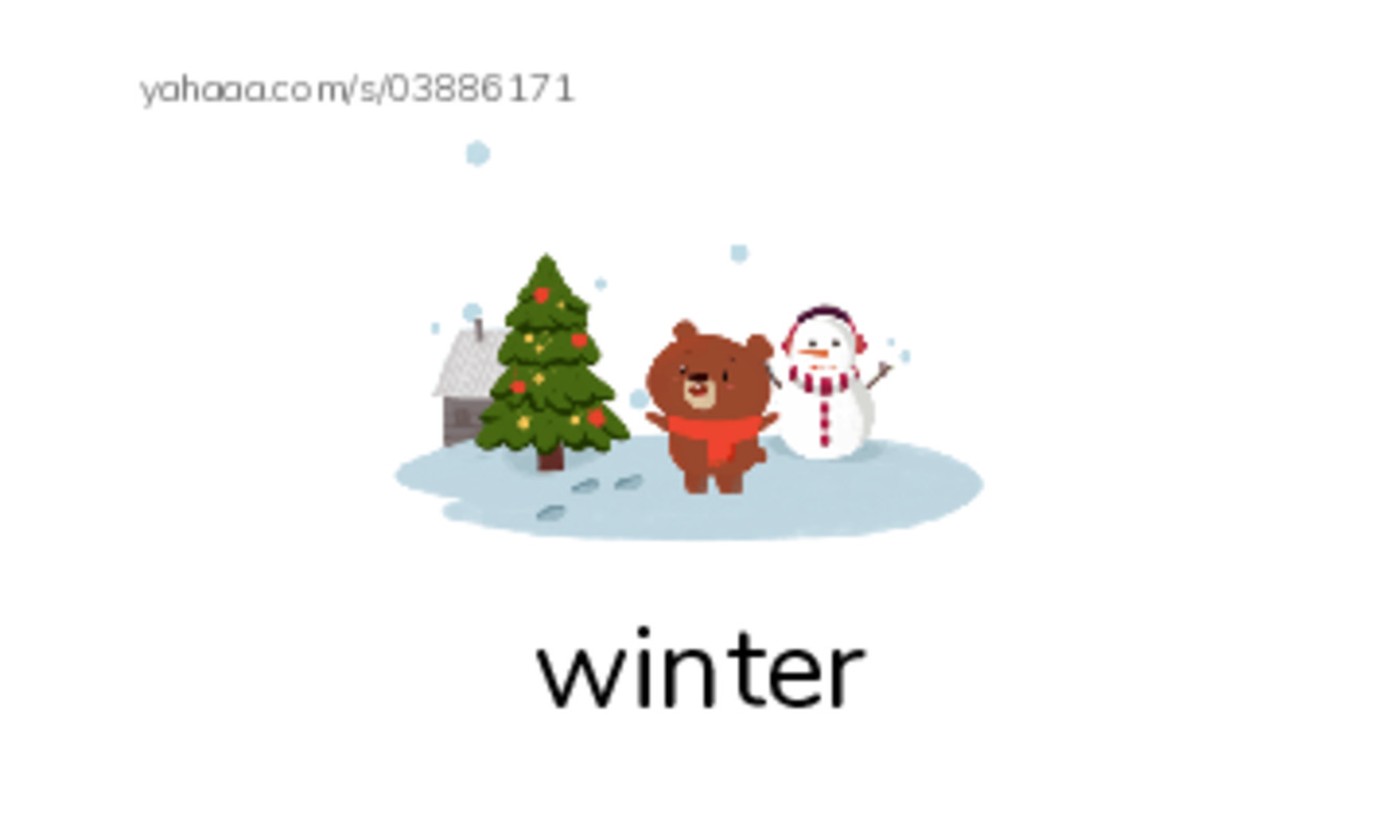 RAZ Vocabulary AAA: Winter PDF index cards with images