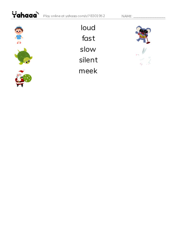 RAZ Vocabulary C: I Can Be PDF three columns match words