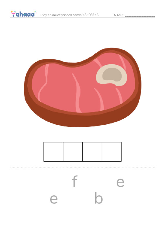 RAZ Vocabulary C: Jack and Lilys Favorite Food PDF word puzzles worksheet