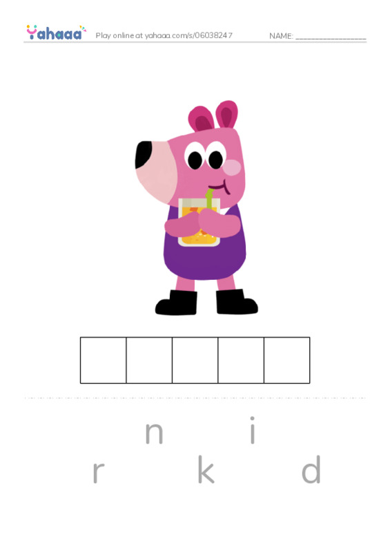 RAZ Vocabulary C: Taking Turns PDF word puzzles worksheet