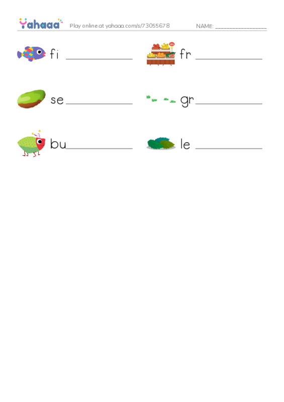 RAZ Vocabulary C: What Animals Eat PDF worksheet writing row