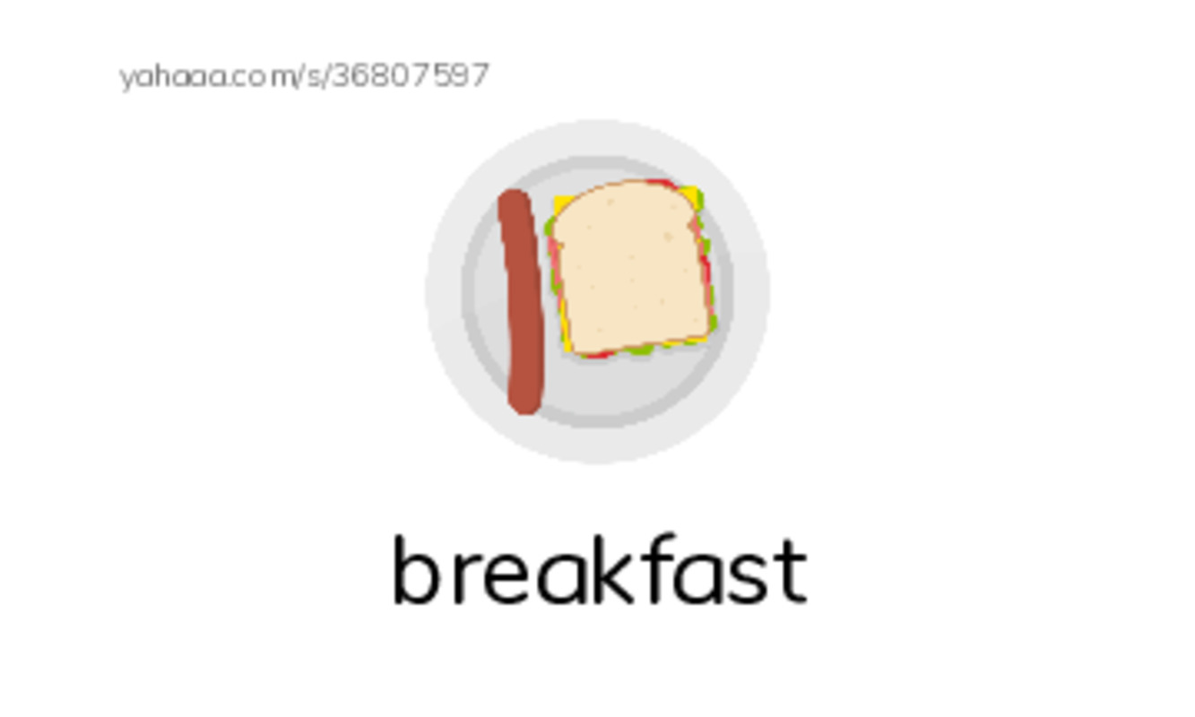 RAZ Vocabulary C: Whats for Breakfast PDF index cards with images