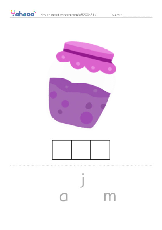 RAZ Vocabulary C: Yummy Yummy PDF word puzzles worksheet