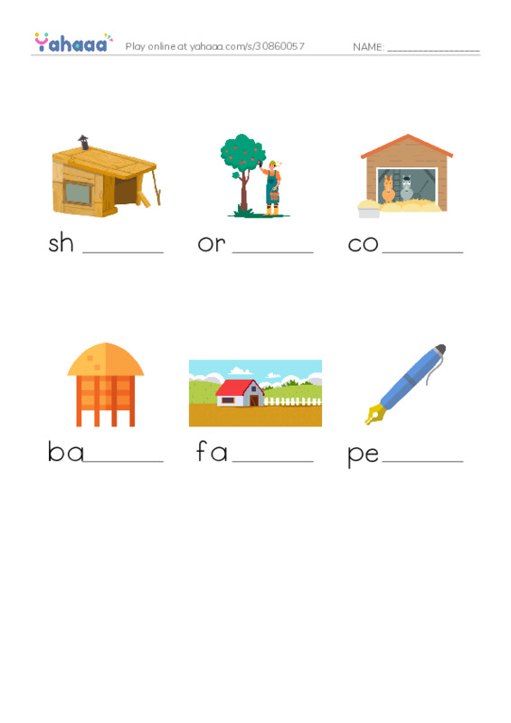 RAZ Vocabulary D: Country Places PDF worksheet to fill in words gaps