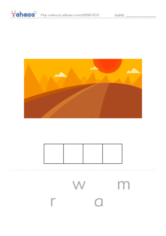 RAZ Vocabulary D: Little Loon PDF word puzzles worksheet