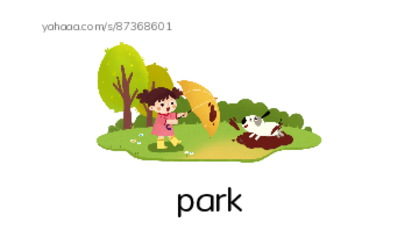 RAZ Vocabulary D: My Neighborhood PDF index cards with images