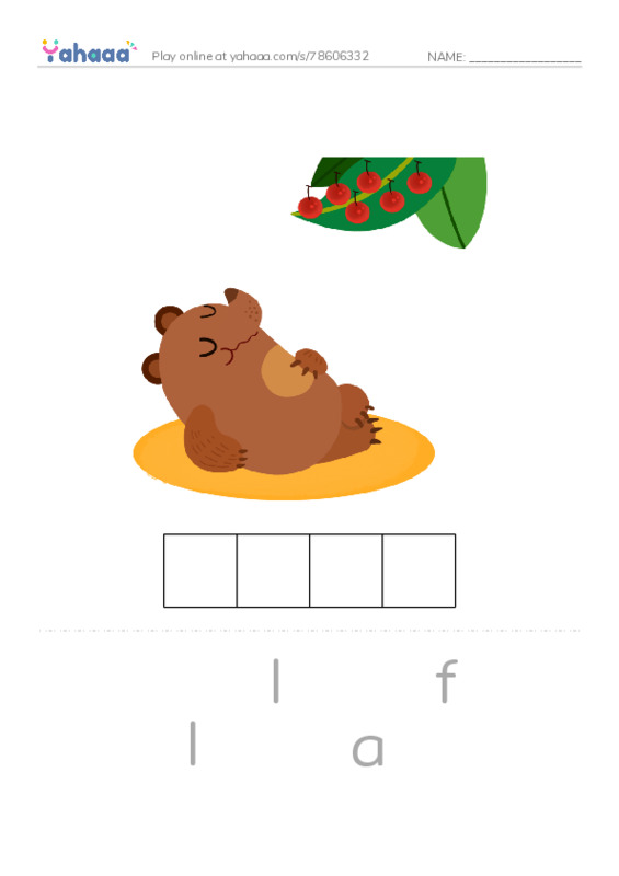 RAZ Vocabulary E: The Four Seasons PDF word puzzles worksheet