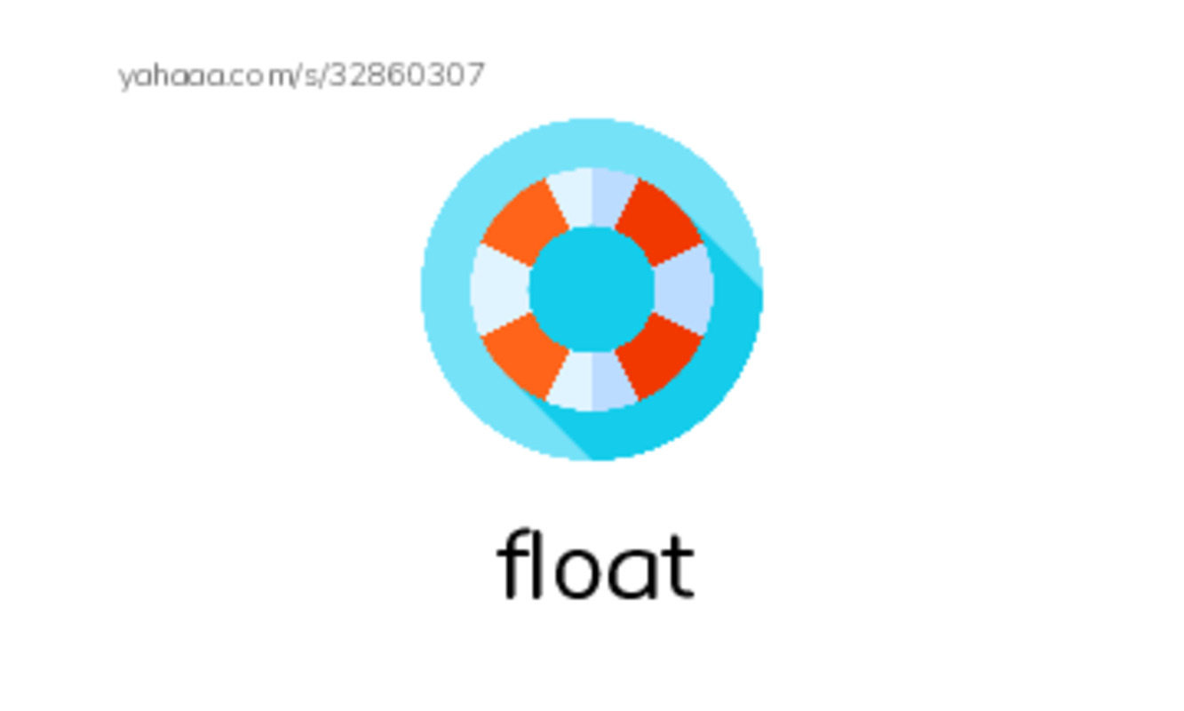 RAZ Vocabulary F: Does It Sink or Float PDF index cards with images