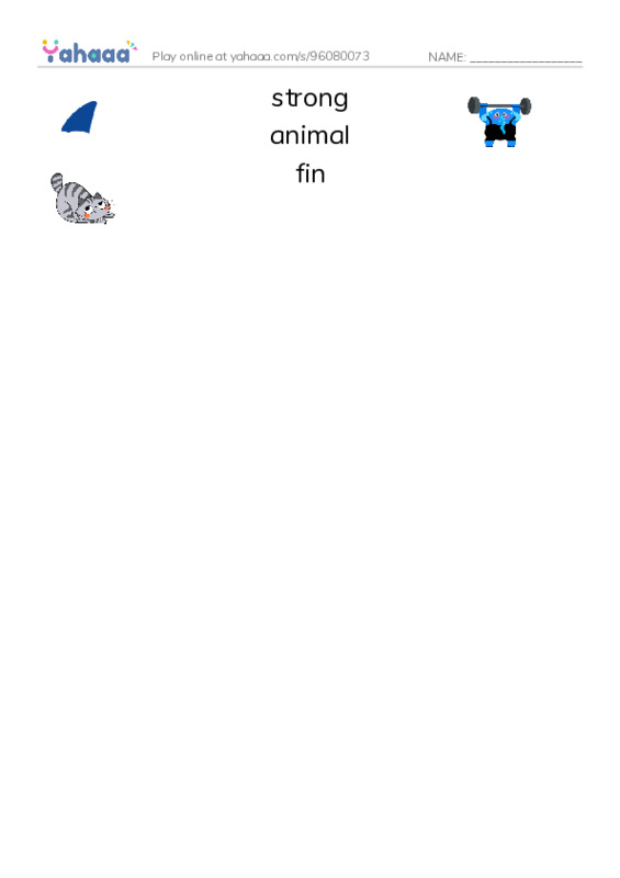 RAZ Vocabulary F: How Do They Move PDF three columns match words