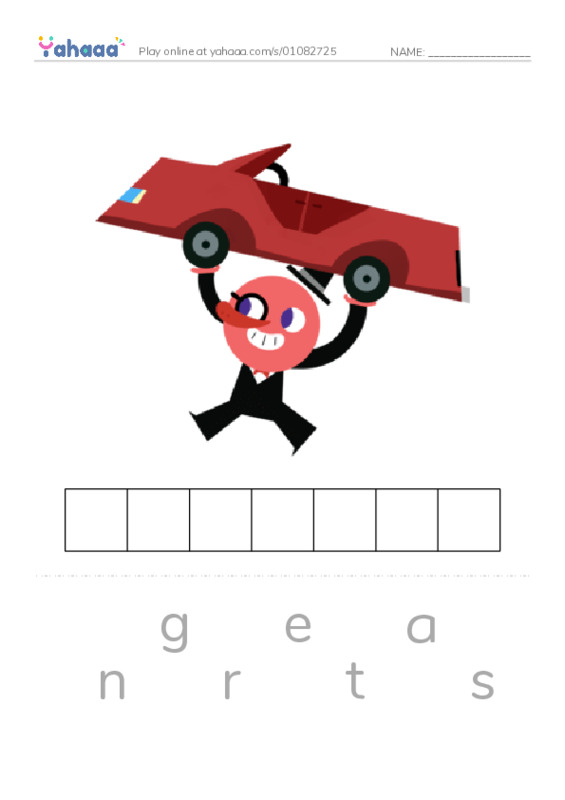 RAZ Vocabulary G: Dogs at Work2 PDF word puzzles worksheet