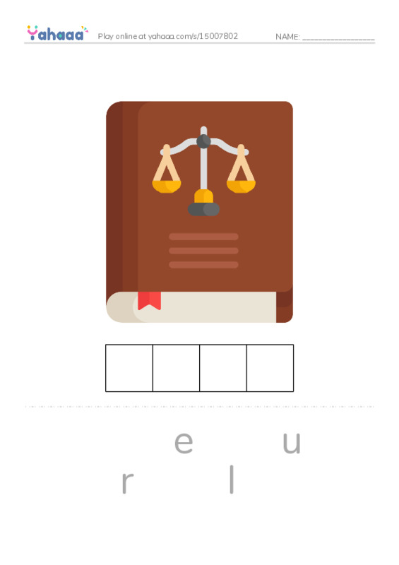 RAZ Vocabulary G: New Rule PDF word puzzles worksheet