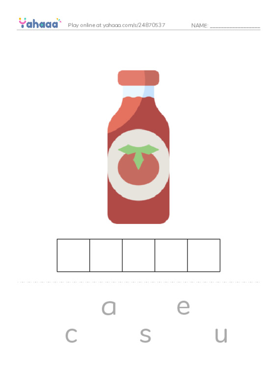 RAZ Vocabulary G: The Food We Eat2 PDF word puzzles worksheet