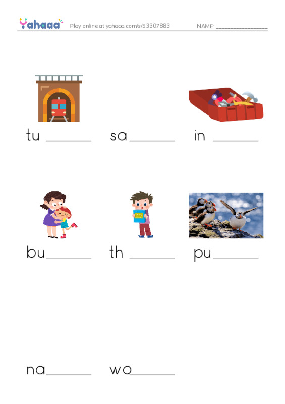 RAZ Vocabulary H: What Lives in This Hole PDF worksheet to fill in words gaps